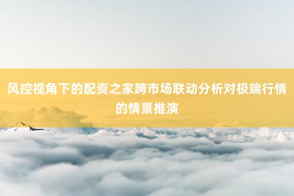 风控视角下的配资之家跨市场联动分析对极端行情的情景推演